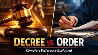 Difference between Decree and Order in detail@MuskanjaiswalAcademy #law#ballb#cpc