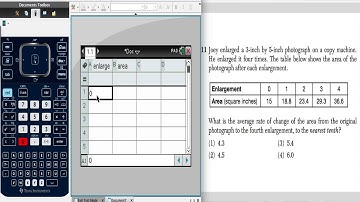 Finding Rate of Change Using TI Nspire CX
