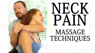Advanced Massage Techniques for Neck, Shoulder, Upper Back Pain, How to Massage, HD, 60 fps