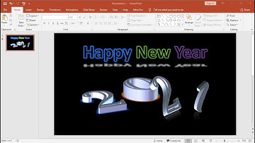 PowerPoint Training |Tutorial How to Make a Happy New Year Animated 3D Text Effect in PowerPoint