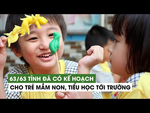 Video 63/63 tỉnh đã có kế hoạch cho trẻ mầm non, tiểu học... - YouTube