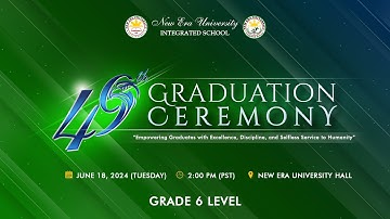 “Today, We Graduate”: The Commencement Exercises for the Elementary Department (Main Campus) MV