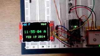 GPS clock with TFT 2.2" Color Display