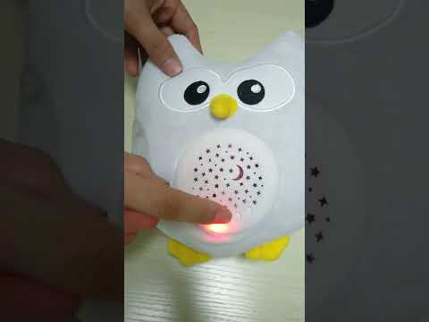 Ночник музыкальный детский Funmuch, мягкая игрушка Сова, звуки животных и птиц, проектор звезды.