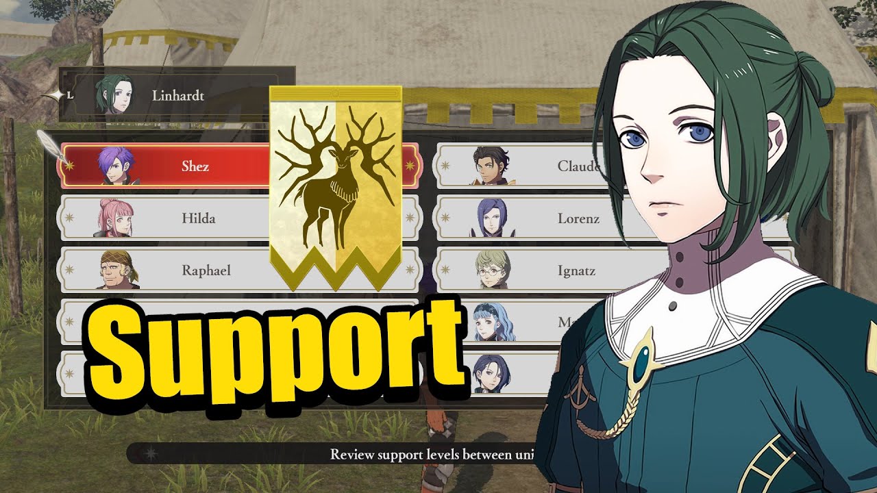 Overview of Linhardt's support level in Golden Deer