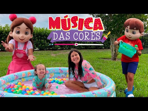 MÚSICA DAS CORES COM MARIA CLARA E JP ♫ Color Song | Nursery Rhymes & Kids Songs