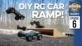 DIY RC Car Ramp anyone can build! How fast can we break our Christmas Gifts?
