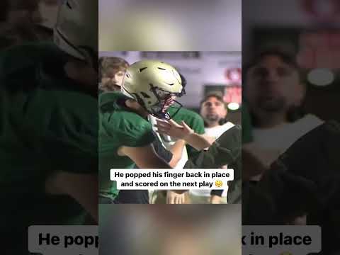 Gotta respect the toughness 🫡 (via @aquinas_football/IG)