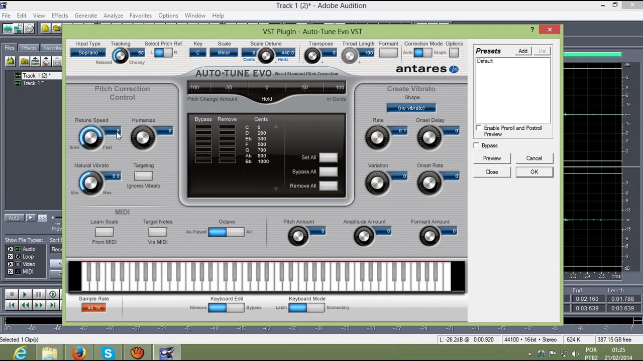 Adobe Audition 1.5 Autotune
