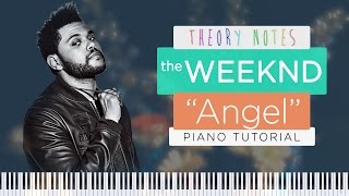 How to Play The Weeknd - Angel | Theory Notes Piano Tutorial Resimi