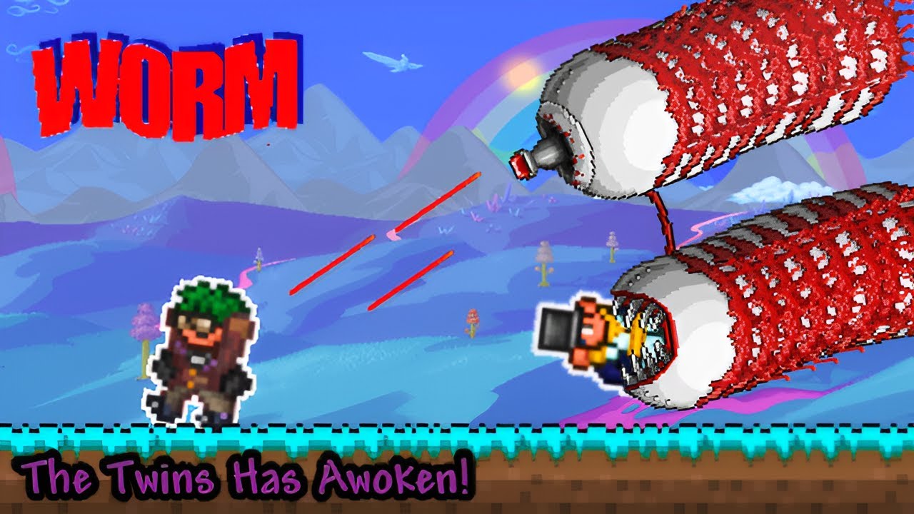 Terraria but everything is a WORM (FINALE) - YouTube