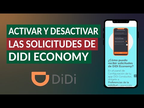 Cómo Activar y Desactivar las Solicitudes de DIDI Economy en mi App DIDI Conductor