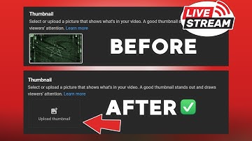 How To Delete Thumbnail On Live Stream Youtube For (Random Selection)