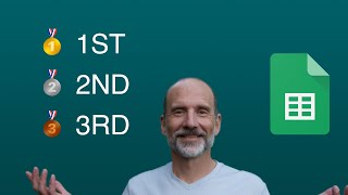 Show 1St 2Nd 3Rd Place Next To A List Of Times In Google Sheets