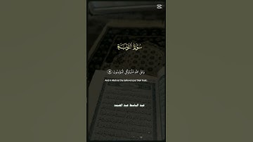 🤲 تلاوة خاشعة من سورة التوبة لا حزن يبقى والقرآن يتلى #دويتو #duet #cute #اكسبلور