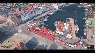 Bergen, Norway - POV:Seagull traveling real-earth - skydex.app screenshot 1