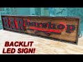Making A Custom LED Sign For A Barbershop 