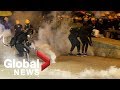 Police, protesters continue to clash in Hong Kong