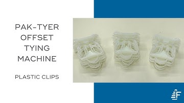 Plastic Clips Bundling Pak-Tyer Offset Elastic Tying Machine