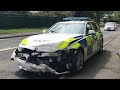 550HP Bentley Continental GT Crashes Into Police Car During Police Chase. Durham, UK. May 23, 2021.