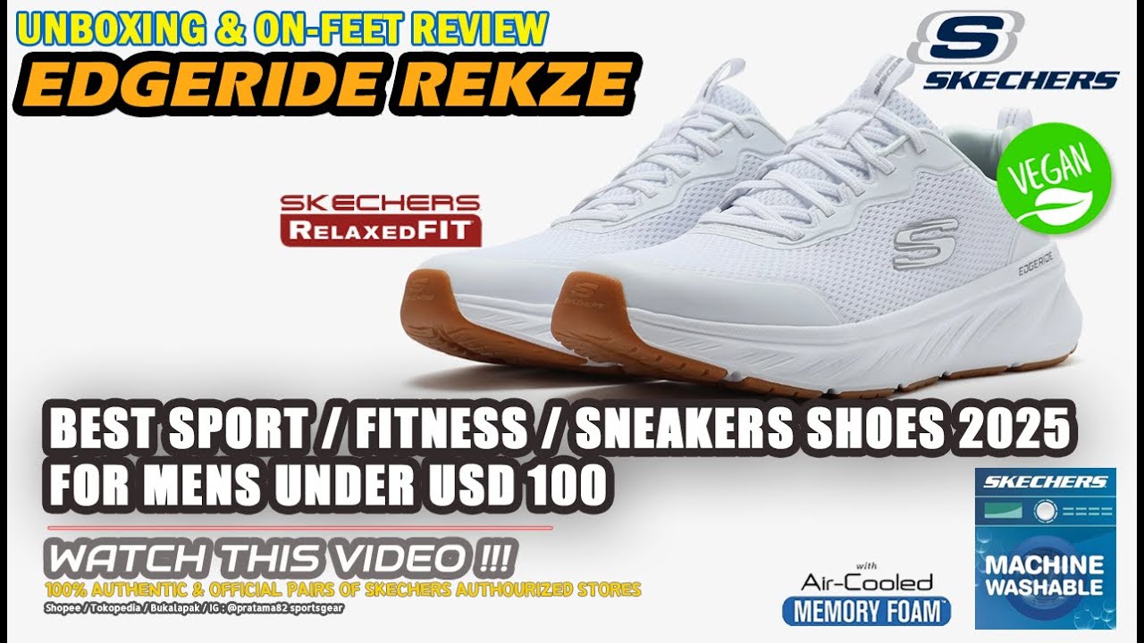Unboxing & review on SKECHERS EDGERIDE REKZE SPORT TRAINING