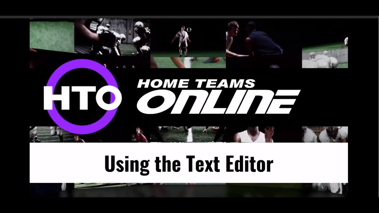Using The Text Editor - YouTube
