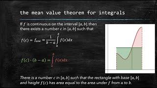 The Mean Value Theorem for Integrals