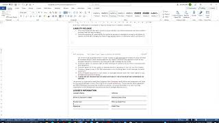 How to Edit Bounce House Rental Agreement Template in Microsoft Word