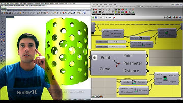 Rhino Grasshopper Curve Closest Points Curve Attractor Pattern Quick Tip