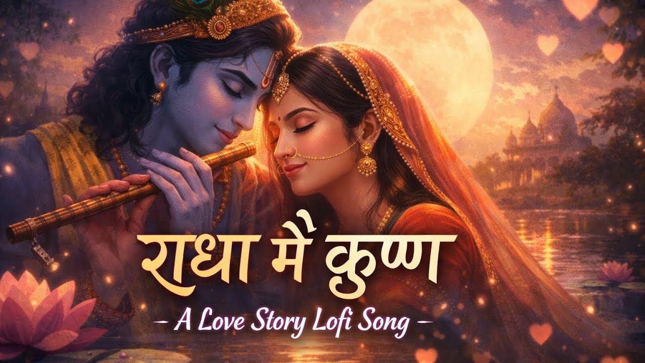 Radha Krishna Lofi ❤️ | Radha Mein Krishna | Soft Love Story Song