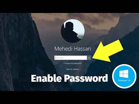 How to Enable Password on Startup in Windows