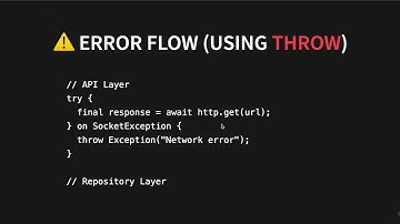 Flutter throw and rethrow