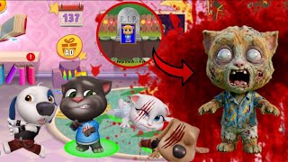 GINGER MATI LALU BERUBAH MENJADI ZOMBIE!!! = MY TALKING TOM FRIENDS screenshot 5