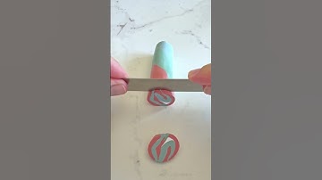 Neutral Swirly Squares  #polymerclay  #diy  #handmade #jewellery #fashiontrends