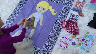 Paper Doll Blanket Faye having fun