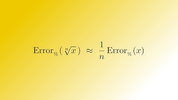 Percentage-Error of nᵗʰ root of a Number