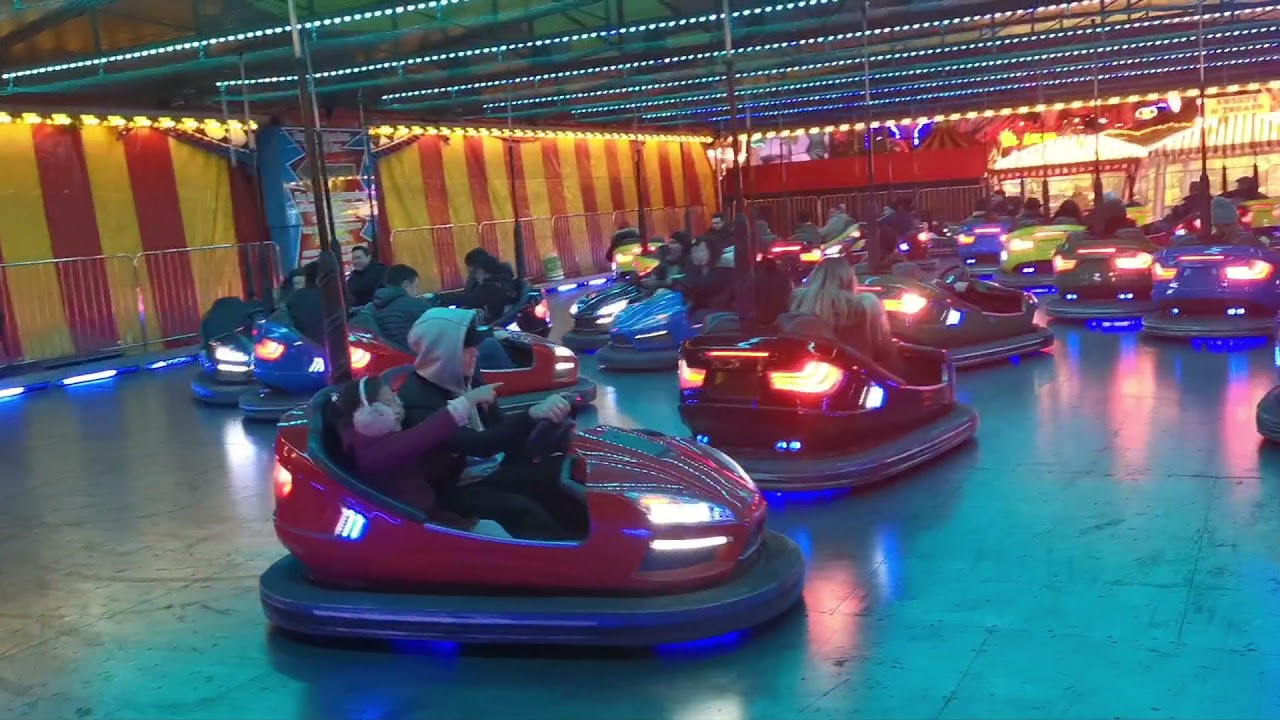 Bumper cars Ride Winter wonderland 2019 Hyde Park London. 🇬🇧