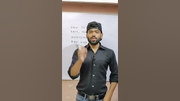 how to find hypotenuse, base and perpendicular in right angle triangle. #maths #shorts