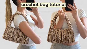 crochet quick and easy bag tutorial (beginner friendly)