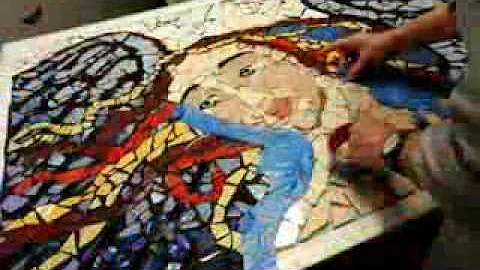 Blue Angel Mosaic - by Julie Criswell