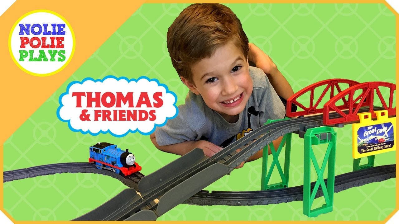 Thomas and Friends | Track Master | Over Under Tidmouth Bridge | Toy Train Videos for Children
