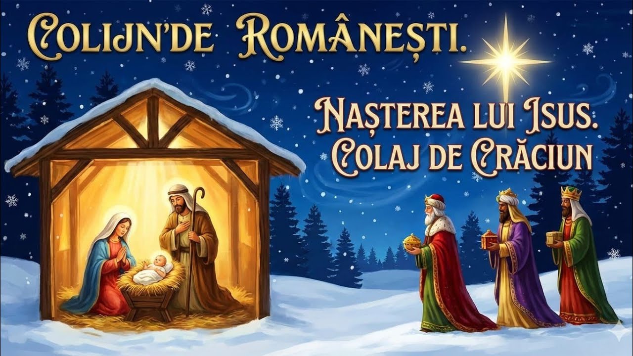 1 oră de Colinde românești de Crăciun –Nașterea lui Isus | Colaj tradițional și modern 