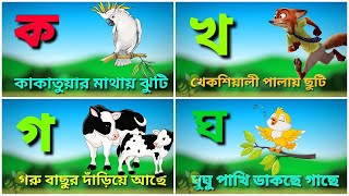 Byanjon Borno Cartoon Video Song For Children Alphabet Song Trintrin Cartoon Kids Tv