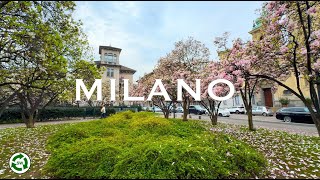 Walking early morning in Milan Spring 2024 - A place must to visit every tourist