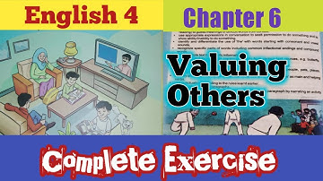 Class 4 English Chapter 6/Valuing others/PTB English Class 4|4 Class English Chapter 6 Exercise