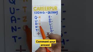 Coding Decoding for govt exams #shorts