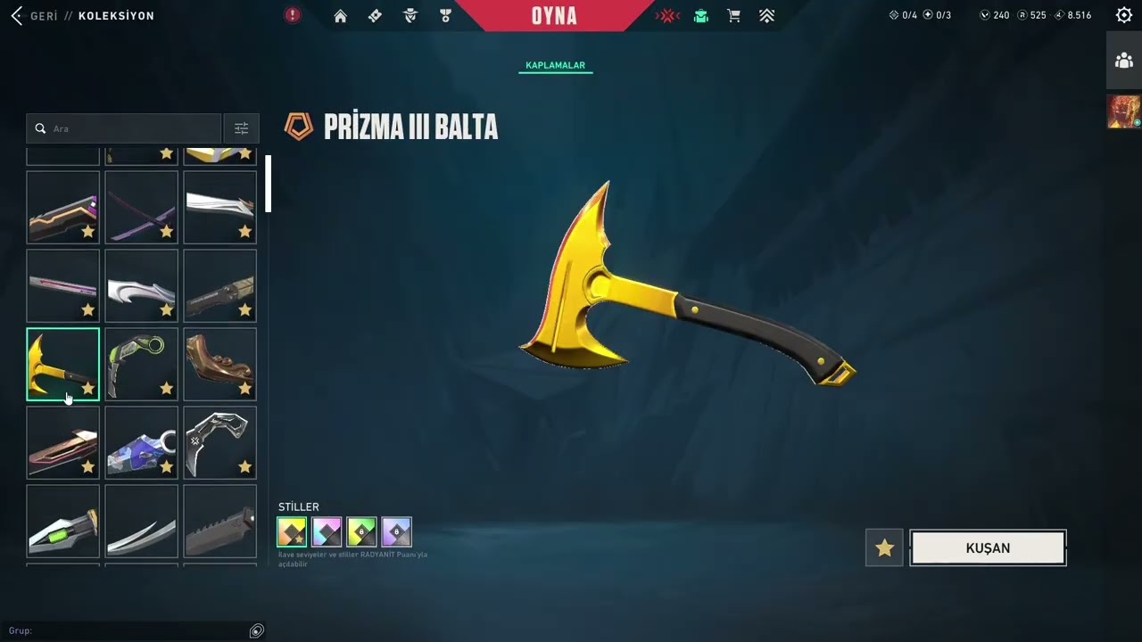 CHAMPİONS 21 SET+200 SKİN FULL VİDEOLU KELEPİR ACC videosu