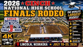 2026 CINCH National High School Finals Rodeo | World's Largest Rodeo! | 4K Drone Tour