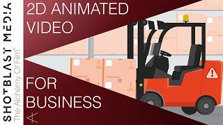 Safety Explainer 2D Animated Corporate Video Forklift Safety Video Production For Business Leeds UK
