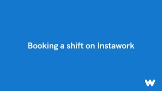 Booking a shift on Instawork